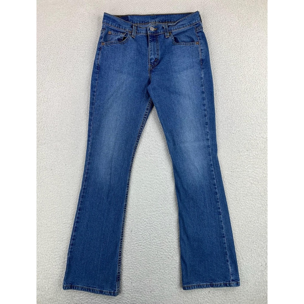 Levis Bootcut Jeans Womens 30x30 Blue Medium Wash Mid Rise Denim Casual